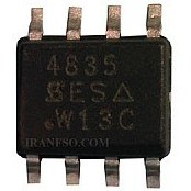 تصویر آی سی لپ تاپ Mosfet Vishay SI4835_P30V7.4A SOP8 