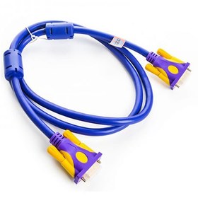 تصویر کابل VGA 9+3 طول 1.5 متری برند ENZO VGA 3+9 High Definition Cable Purple ENZO