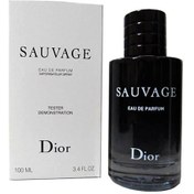 تصویر تستر عطر دیور مدل ساواج حجم 100 میل ا Dior Sauvage edu perfume tester 100ML Dior Sauvage edu perfume tester 100ML