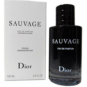 تصویر تستر عطر دیور مدل ساواج حجم 100 میل ا Dior Sauvage edu perfume tester 100ML Dior Sauvage edu perfume tester 100ML