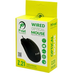 تصویر ماوس پی نت مدل Z.21 P-Net Z.21 Wired Mouse