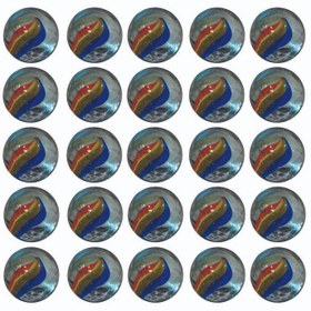 تصویر تیله بازی طرح درشت کد 26mm بسته 25 عددی (قطر حدودی 2.6 سانتی متر) 