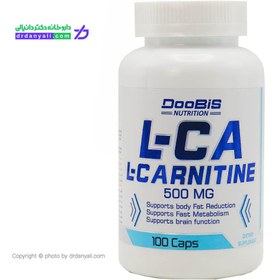 تصویر دوبيس ال کارنتين 500 ميلي 100 عددي DOOBIS L-CARNITINE 500 MG 100