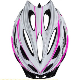 تصویر کلاه دوچرخه سواری راکی مدل اچ بی 31 سفید صورتی Rocky Bicycle Helmet HB31 M 58-61cm Pink White 