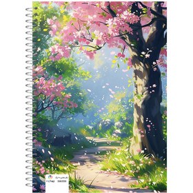 تصویر دفتر نقاشی 60 برگ دخترانه فانتزی طرح سامورایی کد 973 