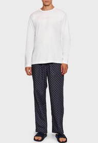 تصویر ست پیژامه مردانه کلوین کلاین فاق نرمال آستین بلند راسته | Calvin Klein LV00NM2953 33E 