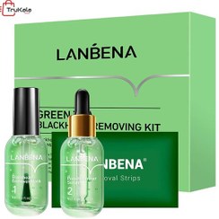 تصویر پک دو عددی درمان جوش سرسیاه چای سبز LANBENA LANBENA Green Tea Blackhead Treatment