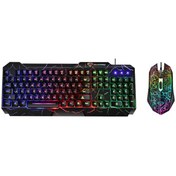 تصویر کیبورد و ماوس گیمینگ دیوی پارد مدل GMK-60 