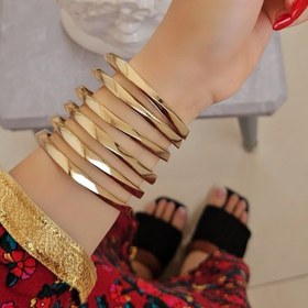 تصویر النگو طرح اپل آیینه ای 