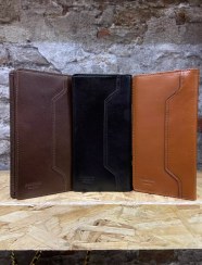 تصویر کیف پول چرم برند نوین چرم مدل خطی 