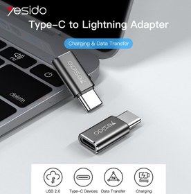 تصویر تبدیل Lightning به Type-C یسیدو YESIDO GS22 