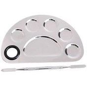 تصویر پالت ترکیب رنگ با کاردک ( استیل ) 