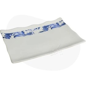 تصویر دیس پذیرایی مدل گل آبی 