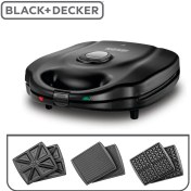 تصویر ساندویچ ساز بلک اند دکر مدل TS4130 Black and Decker Sandwich Maker TS4130