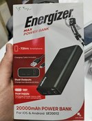 تصویر پاوربانک Energizer ظرفیت 20000 میلی آمپر 