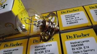 تصویر لامپ اسلیت لمپ 6 ولت 4.5 آمپر حلقه دار دکتر فیشر 