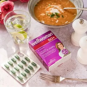 تصویر کپسول ول وومن ۵۰ سال به بالا ویتابیوتیکس مخصوص خانم ها ۳۰ عددی Vitabiotics Wellwoman 50+ 30 Cap