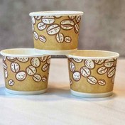 تصویر لیوان یکبارمصرف کاغذی قهوه دوبل ۱۲۰ سی سی 