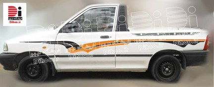 تصویر خط برچسبی وانت پراید طرح پلیکان 