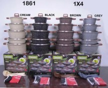 تصویر سرویس قابلمه 17 پارچه نانو گرانیت مارک دسینی Dessini 