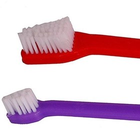 تصویر مسواک دو سر مخصوص سگ و گربه (بسته - ۱ عدد) برند generic Pet Dog/Cat'S Double Headed Toothbrush (Pack -1 Pcs)