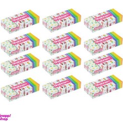 تصویر دستمال کاغذی 50 برگ شبنم مدل 01 طرح بستی بسته 12 عددی 