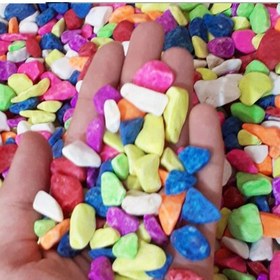 تصویر سنگ تزئینی رنگی 