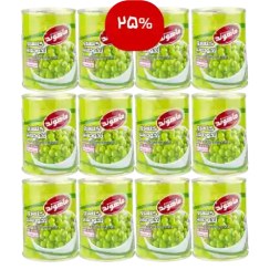 تصویر شل کنسرو نخود سبز (12عددی) 