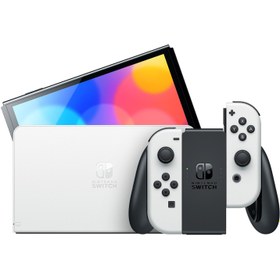 تصویر کنسول بازی قابل حمل نینتندو سوئیچ مدل اولد سفید Nintendo Switch OLED White