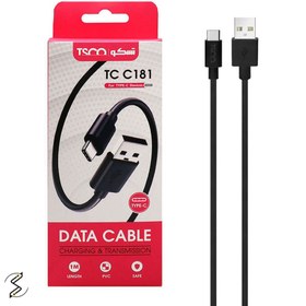 تصویر کابل تبدیل USB به USB-C تسکو ( TSCO ) مدل TCC 181 طول 1 متر‎ 