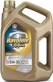 تصویر روغن موتور CALTEX Havoline - روغن موتور خودرو SAE 5W-30 (4L) کاملاً مصنوعی - ارسال 20 روز کاری CALTEX Havoline Engine Oil - Fully Synthetic SAE 5W-30 (4L) Car Engine Oil