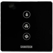 تصویر کلید کولر آبی لمسی با رویه شیشه ساناتک 