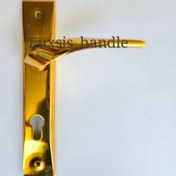 تصویر دستگیره یک تکه همراه با قفل و توپی 