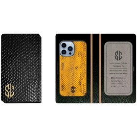 تصویر قاب چرمی موبایل مناسب برای گوشی apple iphone 12 pro - سبز ا apple aphone 12 pro leather case apple aphone 12 pro leather case
