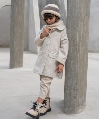 تصویر پالتو دخترانه ملورینا Melorina کد 91012‏ - شیری‏ - 4 سال 