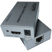 تصویر افزایش طول HDMI بر روی کابل شبکه تا 100 متر وی نت V-EXHD4100 