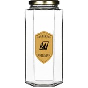 تصویر جار شش ضلعی | درب فلزی | 16 عددی | سایز 1 