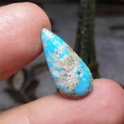 تصویر نگین سنگ طبیعی فیروزه معدنی اصل نیشابور کد 25643 