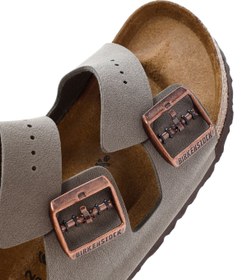 تصویر دمپایی خاکستری مردانه و زنانه آریزونا BF Grey Slipper Birkenstock 