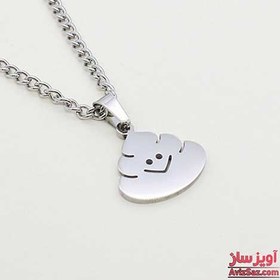 تصویر گردنبند استیکر عن با کد 100015 از جنس استیل رنگ طلایی 