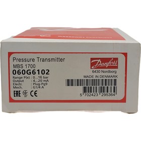 تصویر پرشر ترانسمیتر دانفوس DANFOSS مدل MBS 1700 | 16bar 