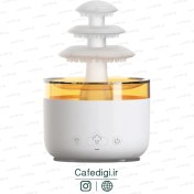 تصویر بخور و چراغ خواب بارانی سه طبقه Three -Layer Rain Cloud Humidifier Water Drip