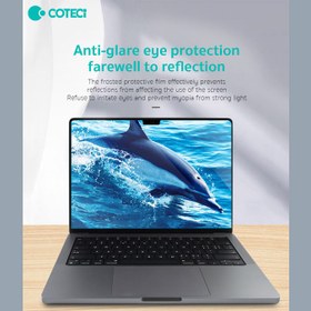 تصویر محافظ صفحه نمایش ضد انعکاس نور مات مک بوک پرو 14 اینچ کوتتسی Coteetci screen protection film 12003 Macbook Pro"14 