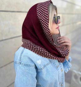 تصویر شال رینگی - طوسی 