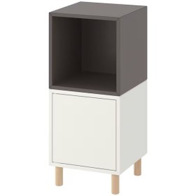 تصویر میز پاتختی پایه دار ایکیا مدل EKET رنگ 