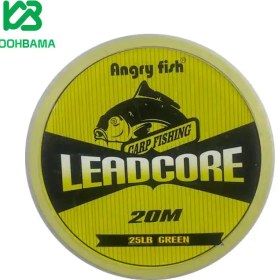 تصویر نخ Angry fish هسته سربی 20 متری 25LB سبز 