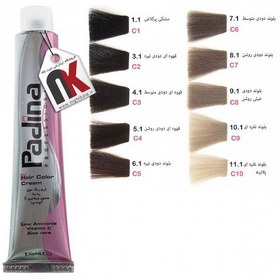 تصویر رنگ مو پادینا سری دودی C 