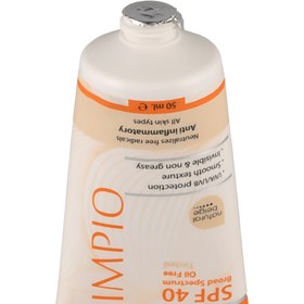 تصویر کرم ضد آفتاب رنگی Spf40 مناسب انواع پوست 50 میلی لیتر لیمپیو 02-بژ طبیعی Limpio Spf40 Sunscreen Cream For All Skin Types 50ml