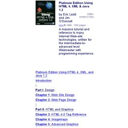 خرید و قیمت دانلود کتاب Using HTML 4, XML, and Java 1.2 Platinum ed | ترب