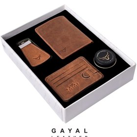 تصویر ست چرم گَیال S206 شتری (GAYAL Leather) 